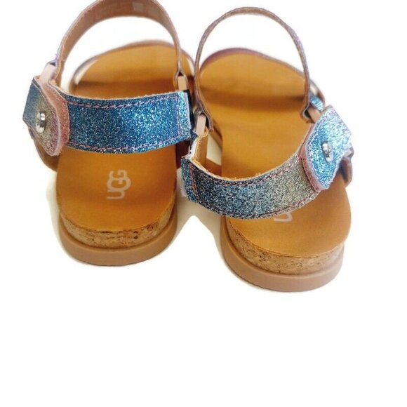 UGG Womens Size 7 Rynell Sandal Flip Flop Rainbow Glitter 1124947K Big Girls 6 - Picture 8 of 10